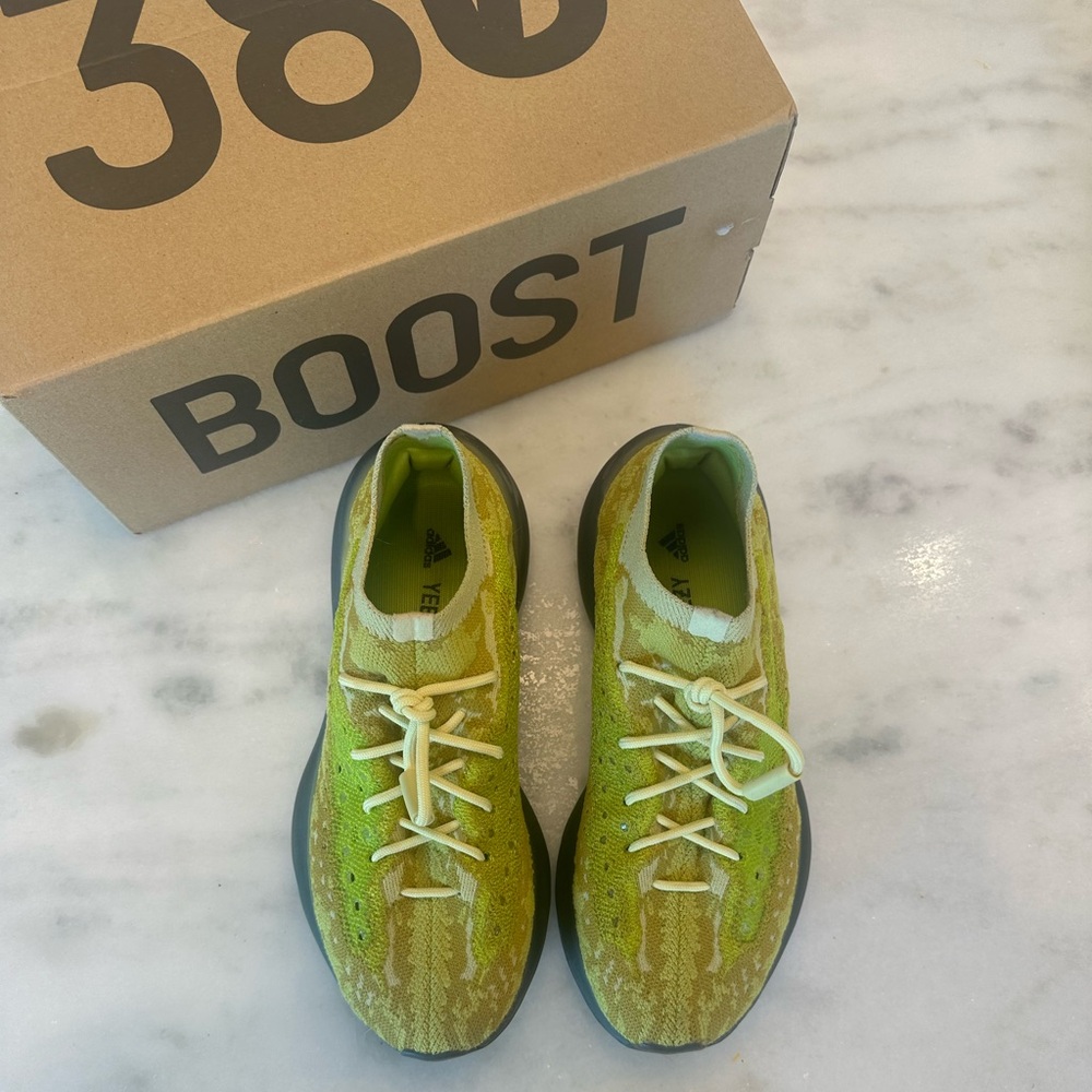 Adidas Yeezy Boost 380 in Bright Green